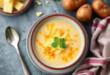 Photo of Горячий картофельный суп с сыром