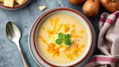 Photo of Горячий картофельный суп с сыром